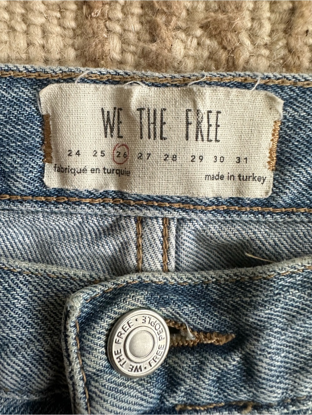 We The Free Light Blue High-Rise Jeans